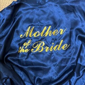 Blue Satin Mother of the Bride Robe